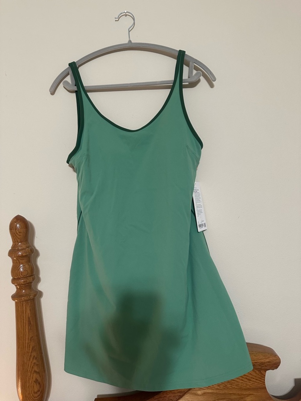 LULU! Two toned green tennis dress with cut out and shorts